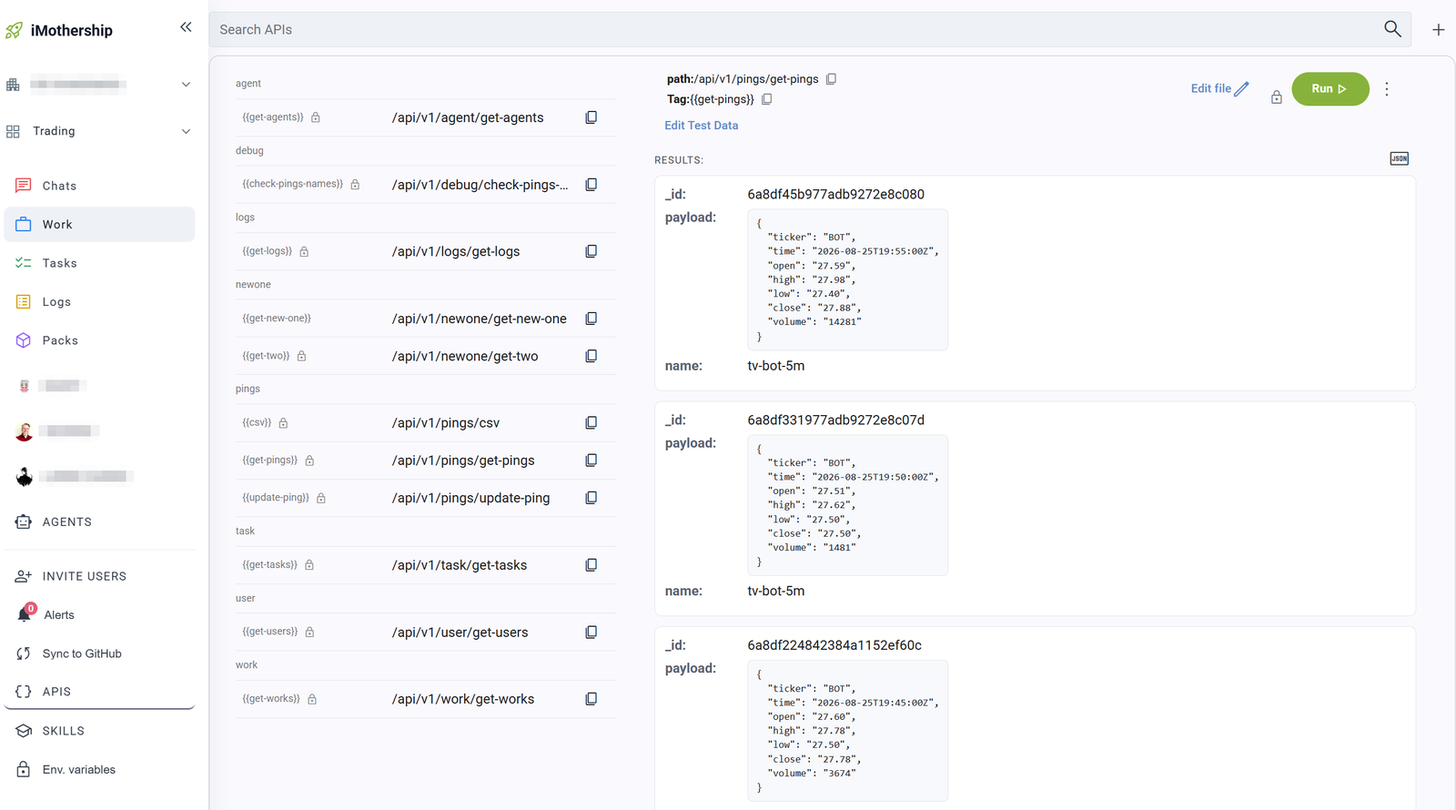 Run the API and read the results